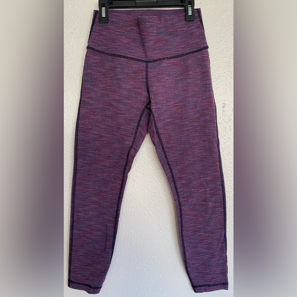 Lululemon “Heather” Wunder Under Textured Leggings
